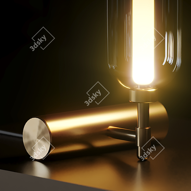 Elegant Dante Scintilla Table Lamp 3D model image 2