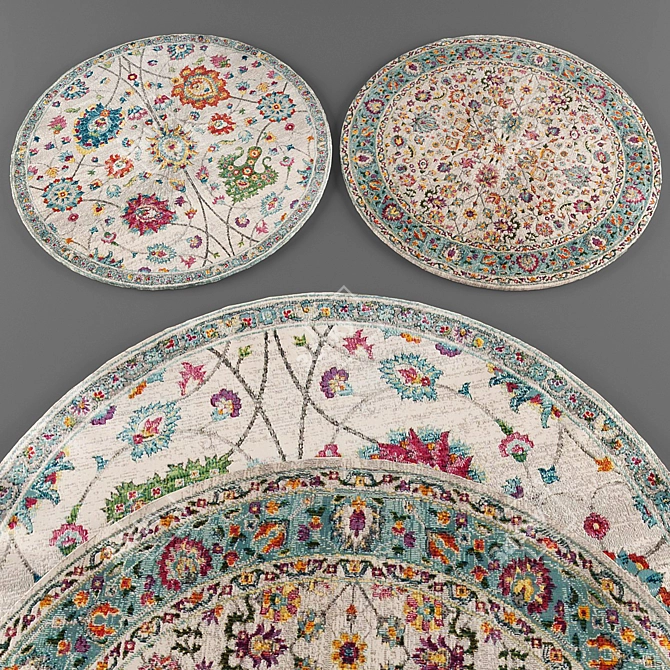 Frolic Refined Rugs Collection 3D model image 1
