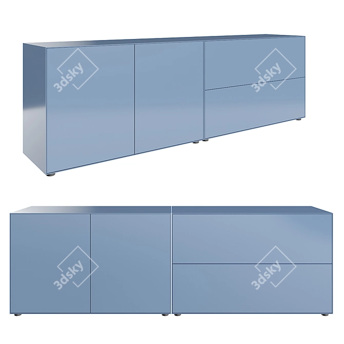 Sleek Minimalist Piure NEX Sideboards 3D model image 4