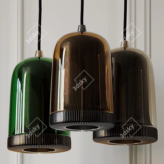 Sleek Dub Pendant by EOQ 3D model image 1