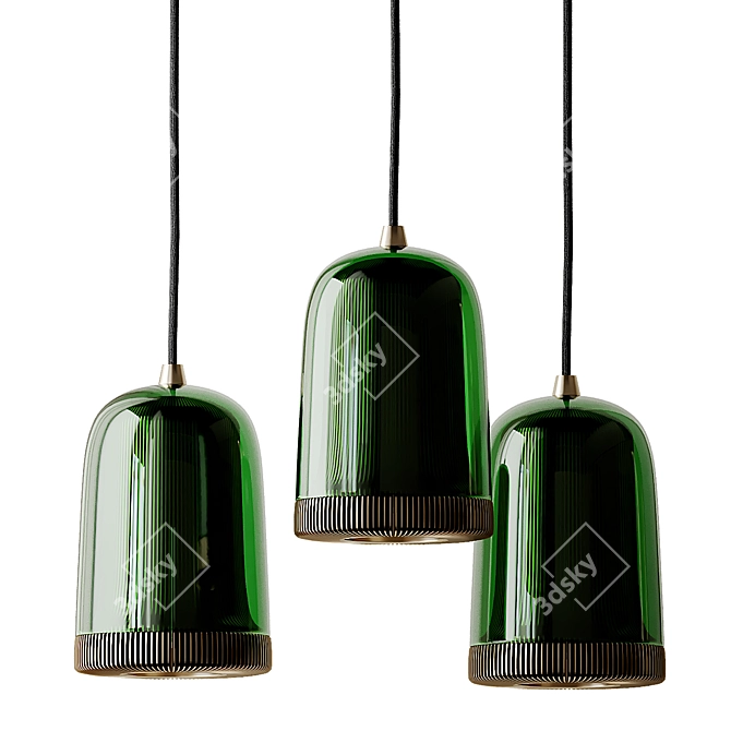 Sleek Dub Pendant by EOQ 3D model image 7