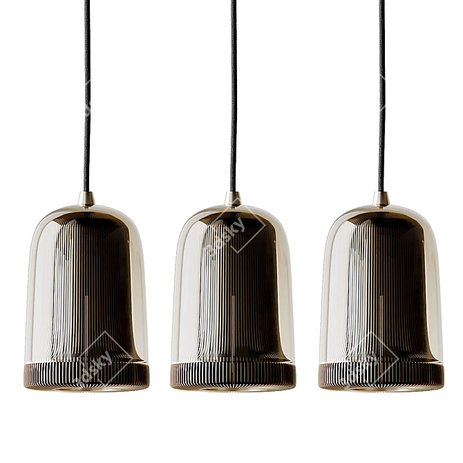 Sleek Dub Pendant by EOQ 3D model image 8