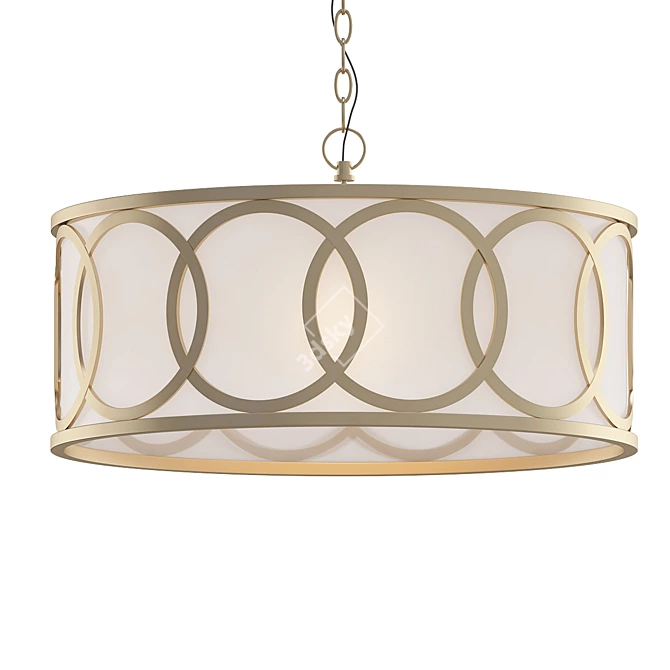 Elegant Townsend Chandelier 3D model image 1