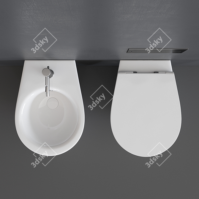 Bull 500 | Ceramic WC & Bidet 3D model image 4