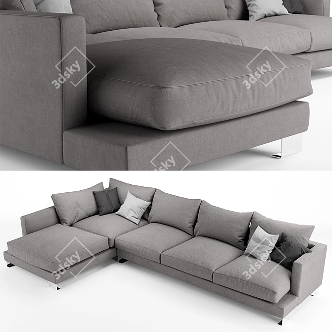 Lux Max Corner Sofa 3D model image 2