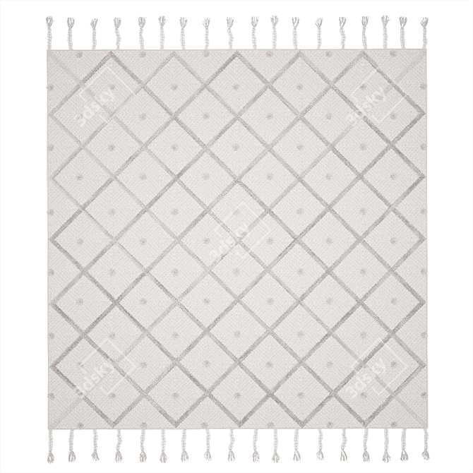 Nordic Chic Rug 3D model image 1