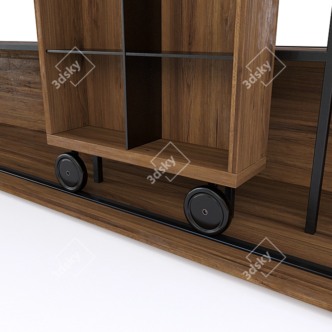 Literatura Open: Elegant Bookcase by Punt Moble 3D model image 2