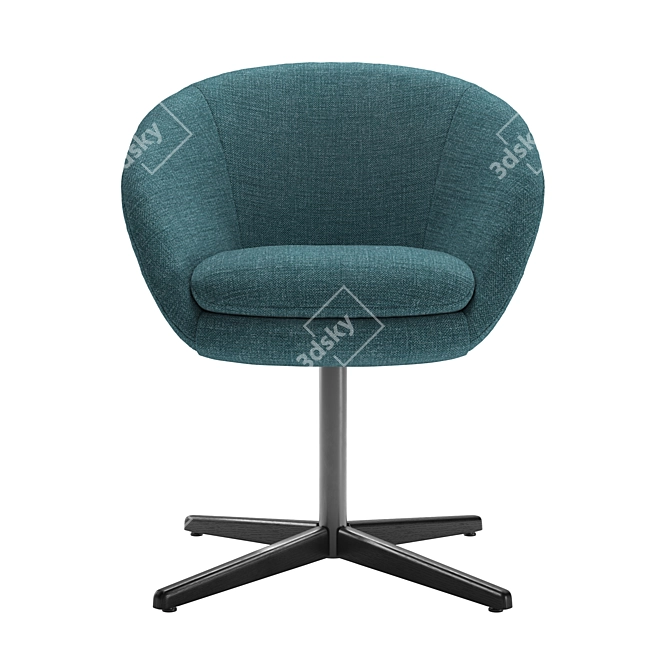 Designer Minotti Russell Dining Chair 3D model image 2