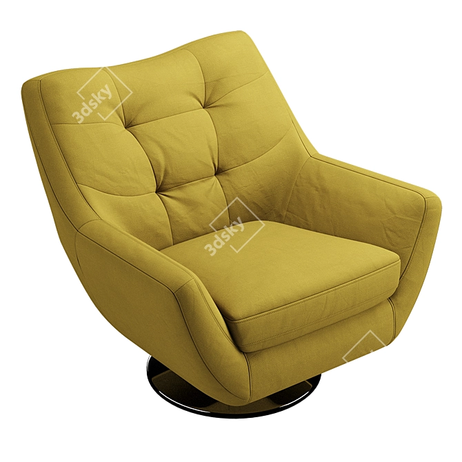 Comfort Lounge: Stylish Armchair Boss 3D model image 3