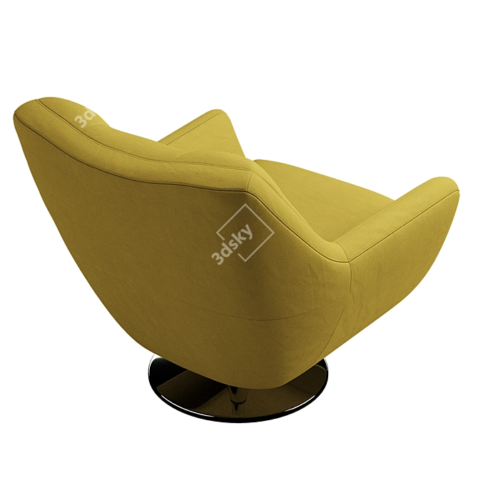 Comfort Lounge: Stylish Armchair Boss 3D model image 4