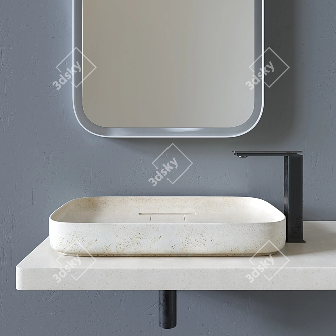Elevate your Bathroom with Agape Petra Sink 3D model image 7
