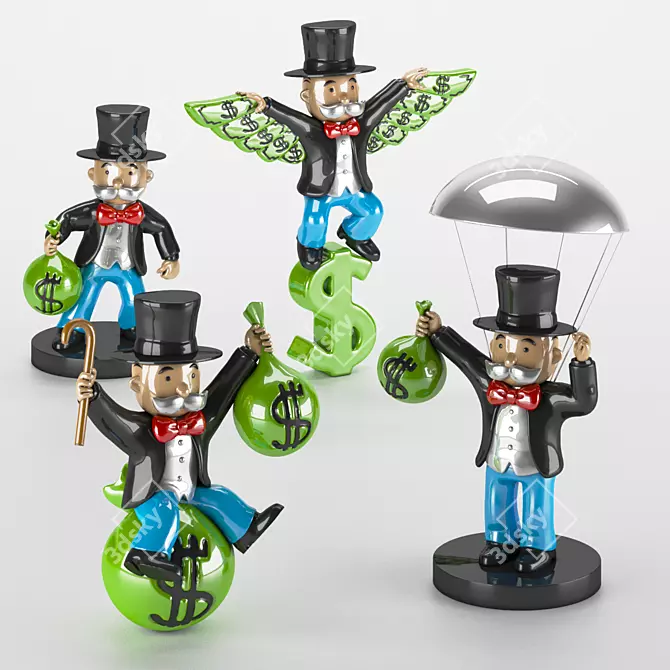 Alec Monopoly Iconic Sculptures 3D model image 1