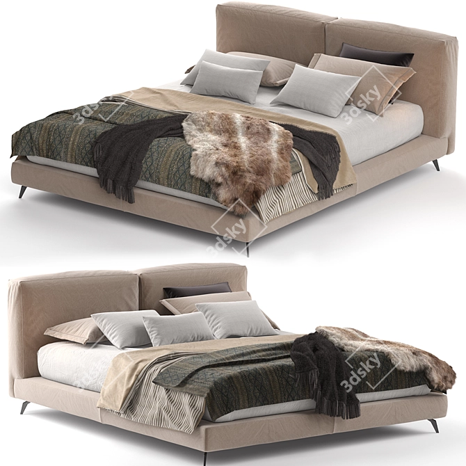 Modern Sound Bed: Ditre Italia 3D model image 2