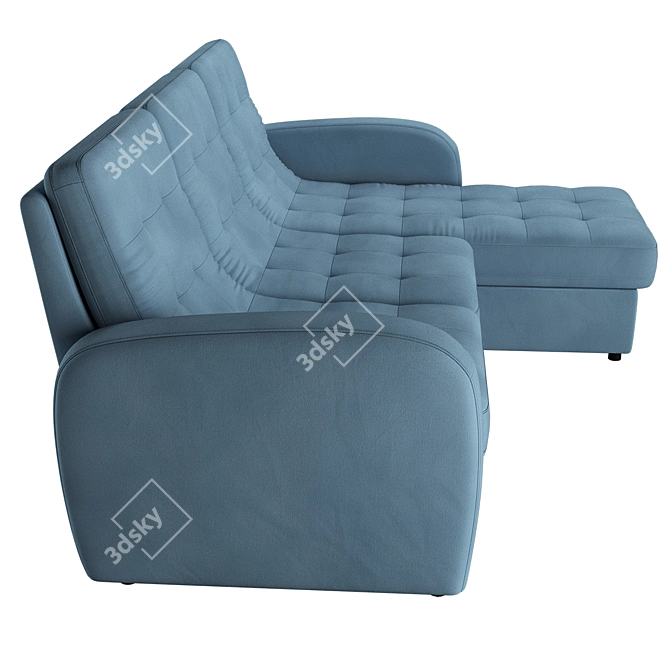 Blom Corner: Modern Corner Sofa with Sleeper 3D model image 2