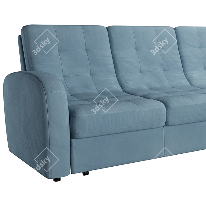 Blom Corner: Modern Corner Sofa with Sleeper 3D model image 4