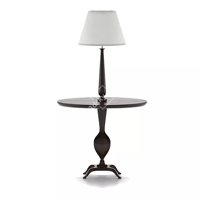 Ovalesque Elegance: Stylish Floor Lamp 3D model image 1