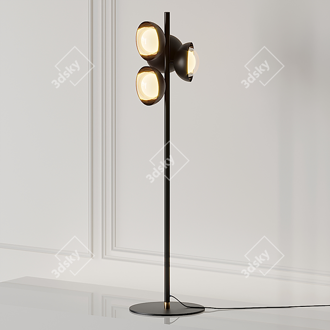 Elegant Illuminate: Muse Floor Lamp 3D model image 1
