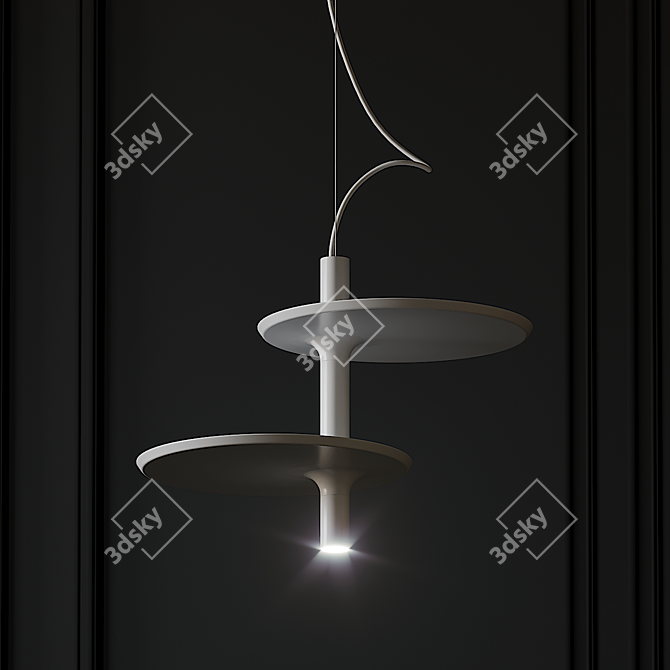 Elegant Victoria Pendant Lighting 3D model image 3