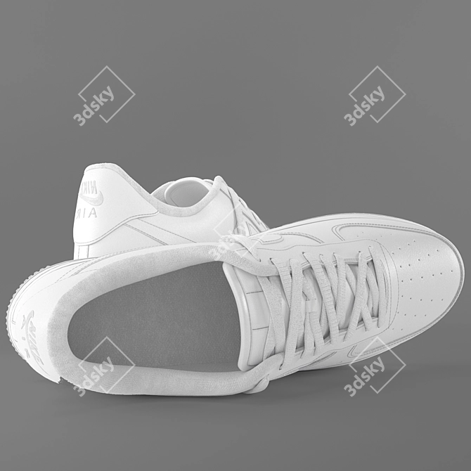 Nike Air Force 1: Realistic Model 3D model image 2