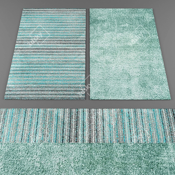 Elegant Froy Rugs Collection 3D model image 2