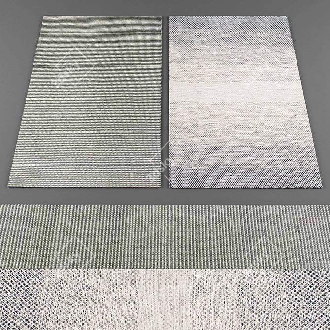 Elegant Froy Rugs Collection 3D model image 3