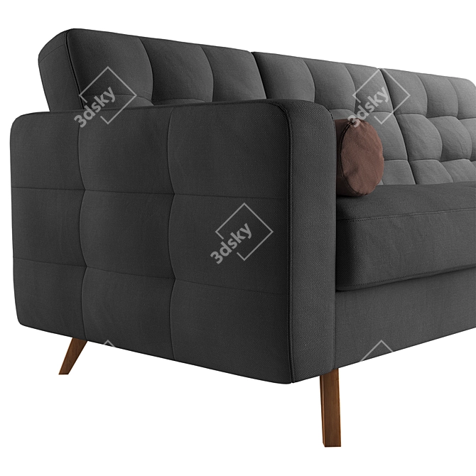 Nappa Corner: Compact Comfort with Sleep Function 3D model image 3