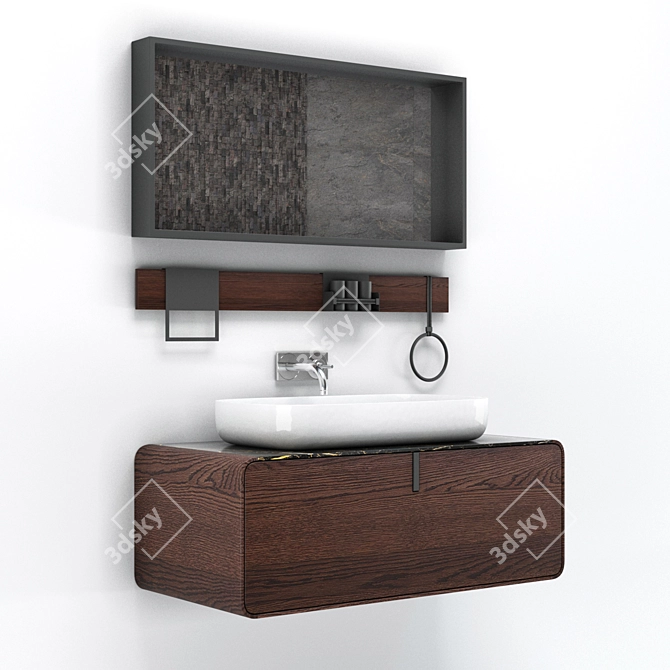 Porcelanosa Ciclo Bath Set: Modern Luxury for Your Bathroom 3D model image 1