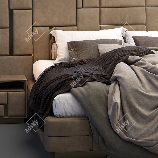 Luxurious Visionnaire Beloved Bed 3D model image 4