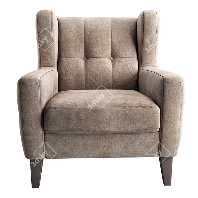 Arno Armchair: Stylish and Comfortable 3D model image 2