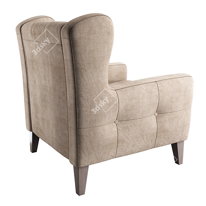 Arno Armchair: Stylish and Comfortable 3D model image 4