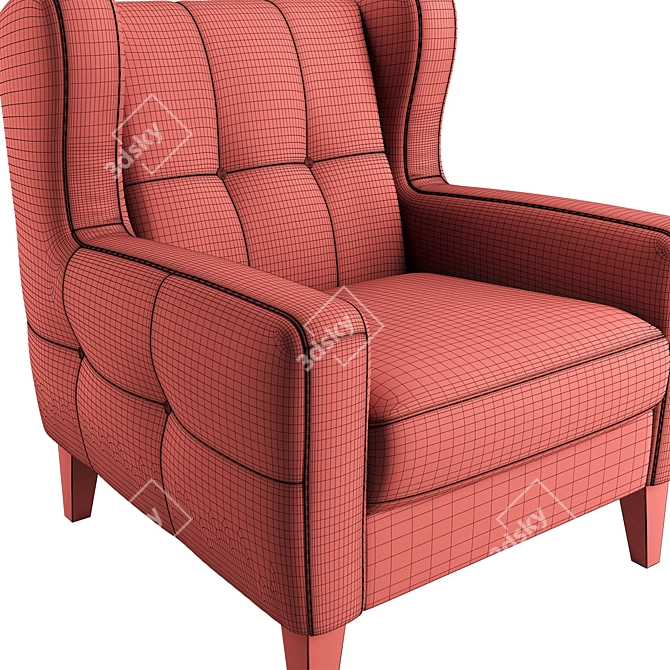 Arno Armchair: Stylish and Comfortable 3D model image 5