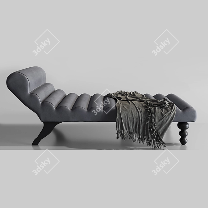 Contemporary Chaise Lounge with Detailed Design 3D model image 7