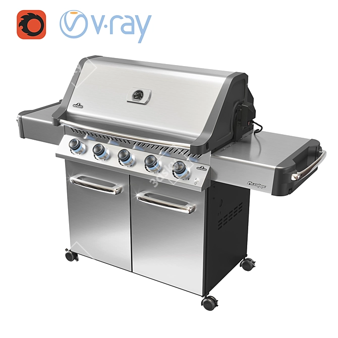 Napoleon Prestige 665 Gas Grill 3D model image 1