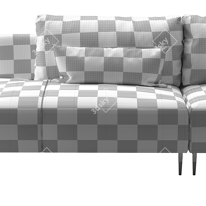 Gammarr SAKS Sofa: Modern Elegance 3D model image 3