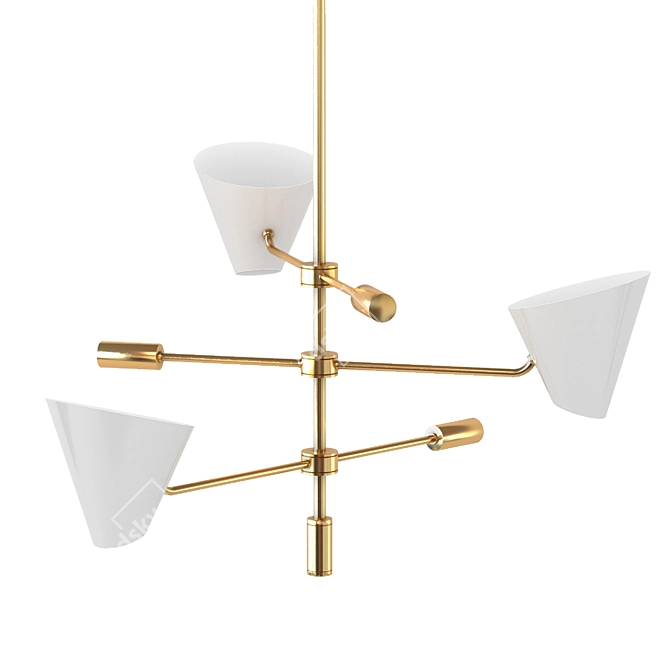 Anzazo Modern LED Pendant Light 3D model image 1
