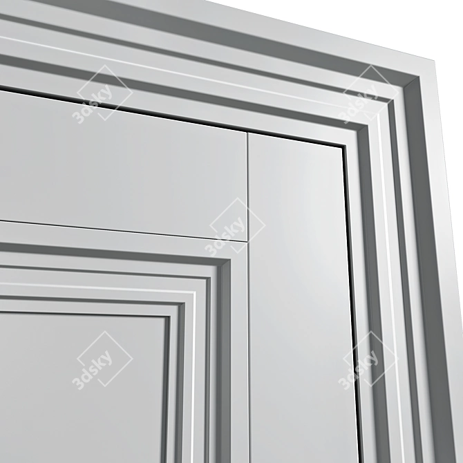 Sleek Volhovec CENTRO Door Set 3D model image 3