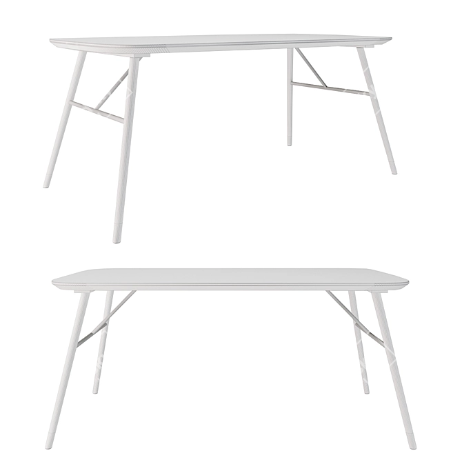 Tamati High-Tech Dining Table 3D model image 2