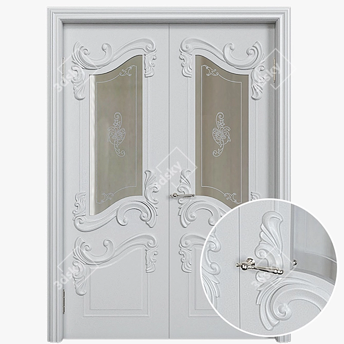 Elegant Dariano Versal Doors 3D model image 6