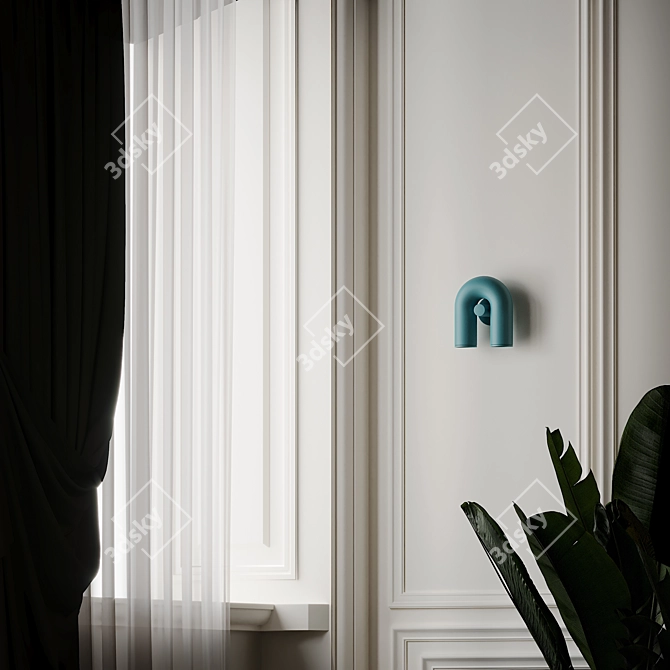 Mesmerizing Circus Wall Sconce: Haute Living's Illuminated Art 3D model image 4
