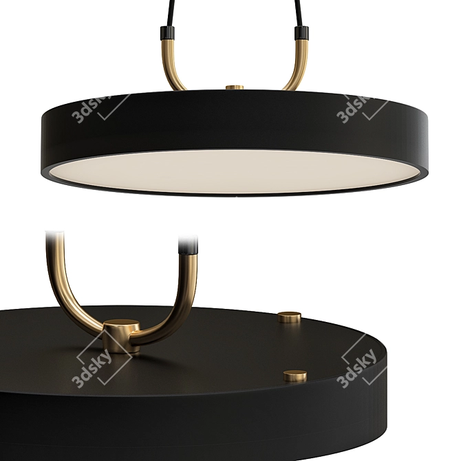 Modern LED Pendant Chandelier 3D model image 1