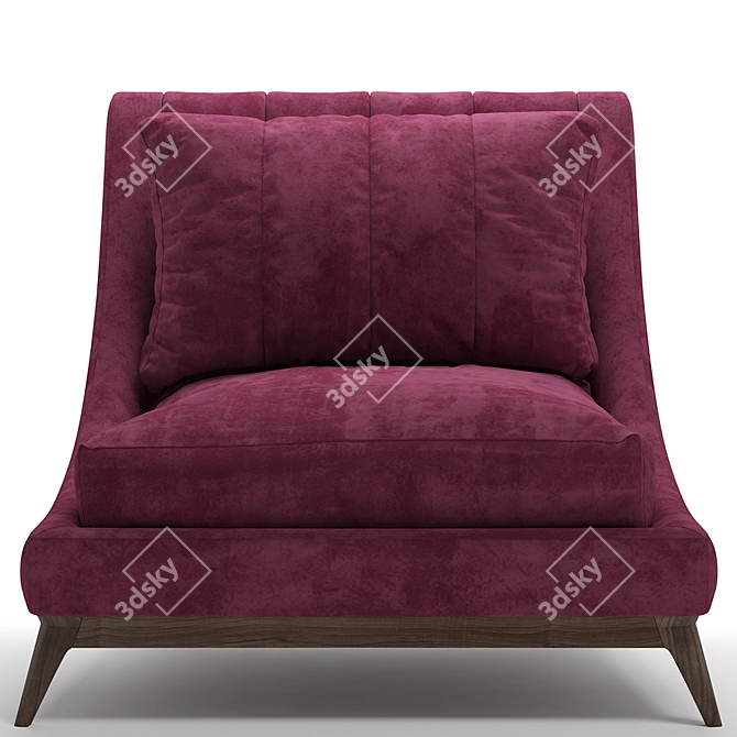 Galatea Armchair by Annibale Colombo 3D model image 3