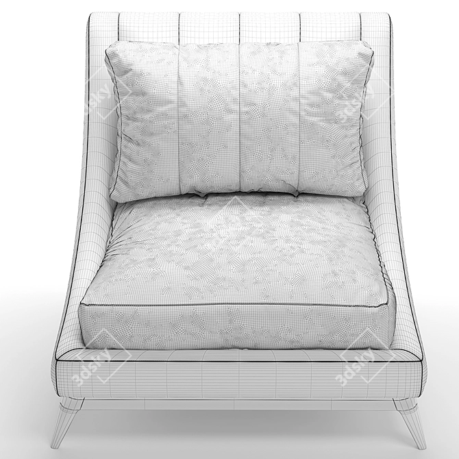 Galatea Armchair by Annibale Colombo 3D model image 4