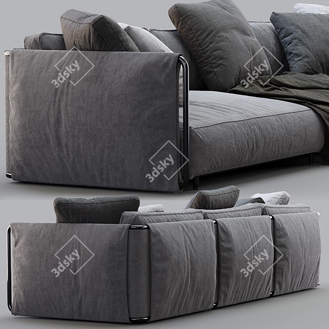 Edmond Flexform Sofa: Modern and Stylish Comfort 3D model image 5