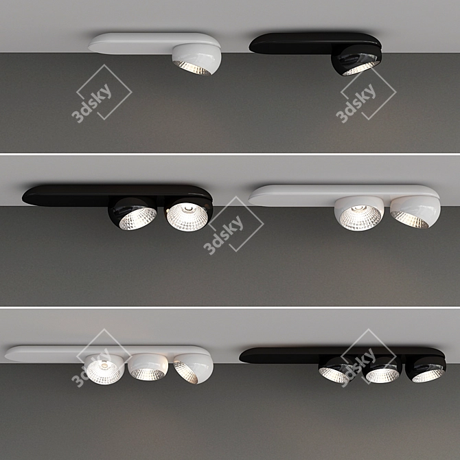 Marbul LED Ceiling Light 3D model image 1
