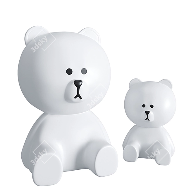 Mr Maria Lamp Collection: Miffy & Brown Bear 3D model image 2