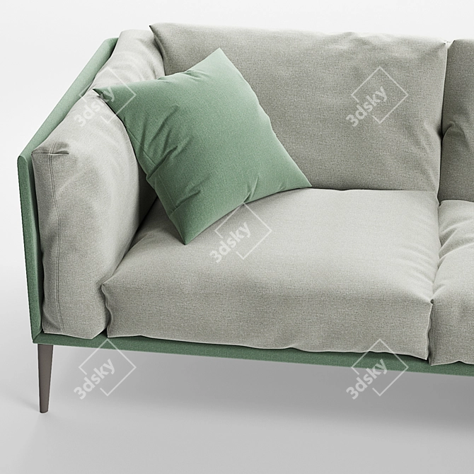 Modern Novamobili Kubi Sofa Chaise 3D model image 4
