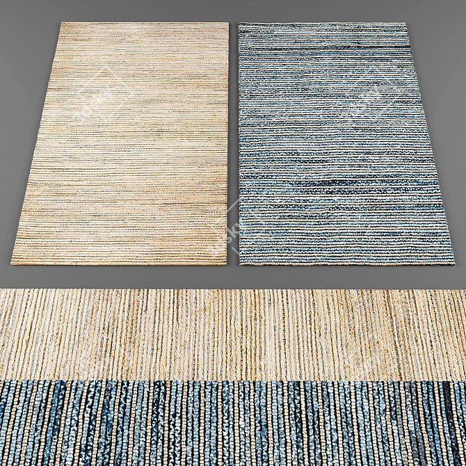 Modern Chic Rugs Collection 3D model image 2