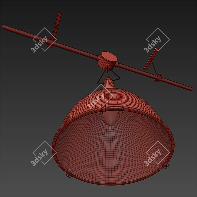 Title suggestion: Industrial Pendant Lighting 3D model image 3