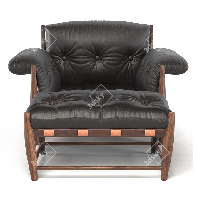 Modern Mole Armchair Set 3D model image 10