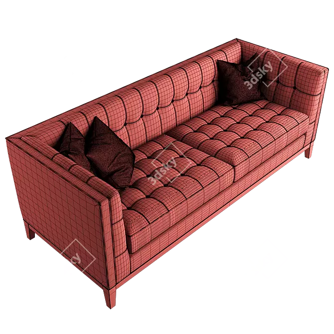 Eichholtz Aldgate Velvet Sofa 3D model image 5